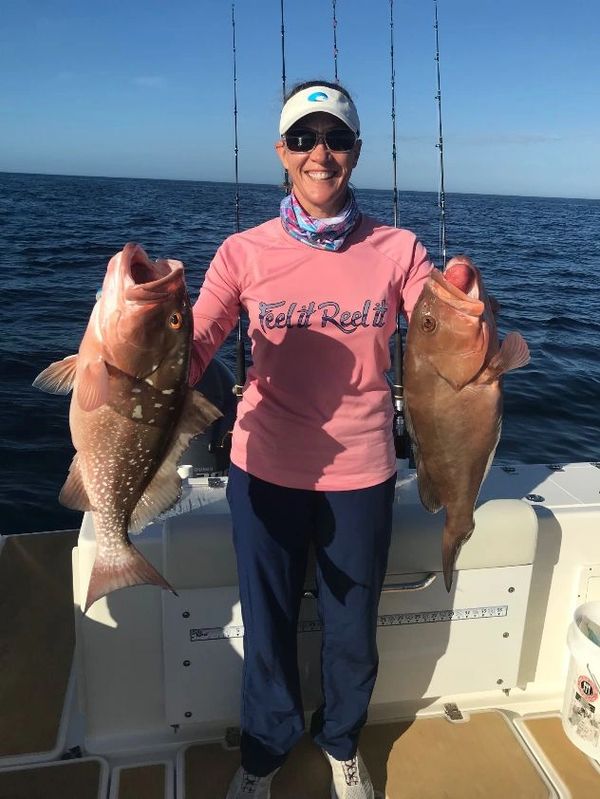 Offshore fishing Charter for Red Grouper, Snapper and Porgy. Sanibel Island, Fort Myers Florida.