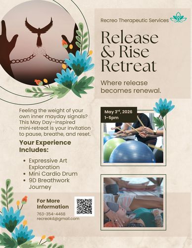 Fly free from chains at the Release &amp; Rise Retreat by Recreo Therapeutic Services.