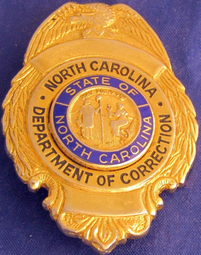 NORTH CAROLINA DEPARTMENT OF CORRECTIONS BADGE