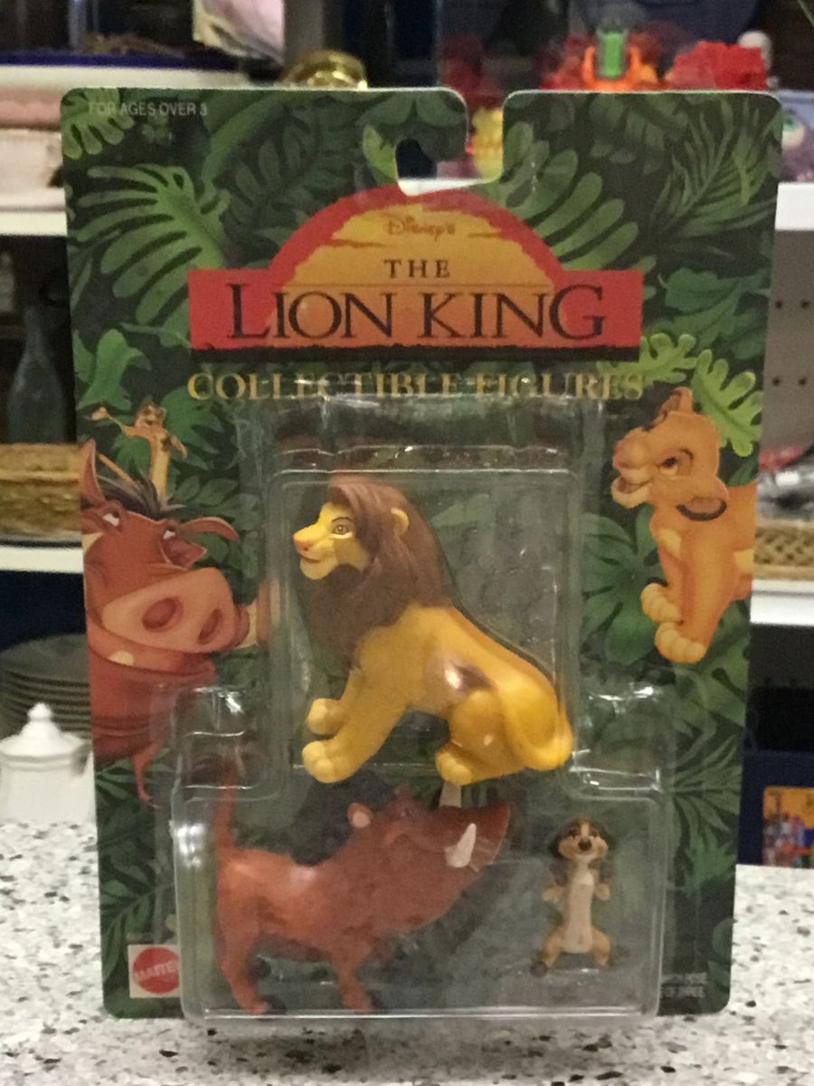.Lion king collectible figures Simba, Pumbaa, Timon Vintage
