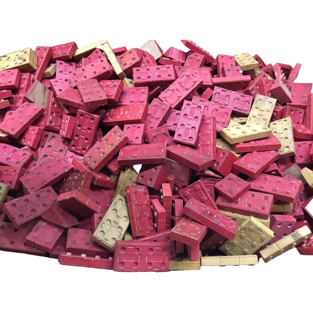 Antique wooden American Bricks Legos 925pcs 10lbs 12 oz