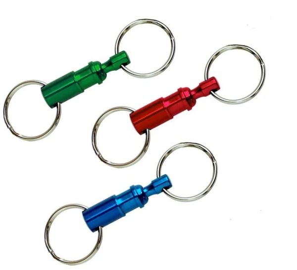 Stealodeal Premium Red Double Ring Metal Hook Rust Proof Key Chain