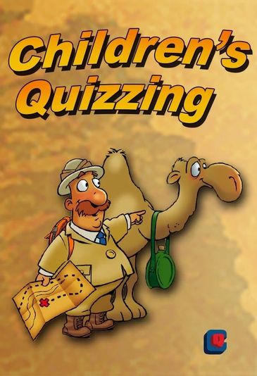 Children's Quizzing cover with explorer and camel illustration.