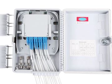16 Core Waterproof FTTH Fiber Access Distribution Box SC Adapters 1/16 Fiber PLC Splitter Box Outdoo