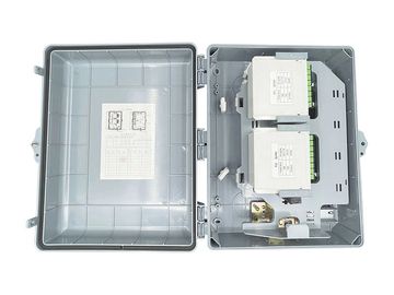 这是一张32芯分纤箱的图片，包含两个1*16的SC/APC LGX splitter box
