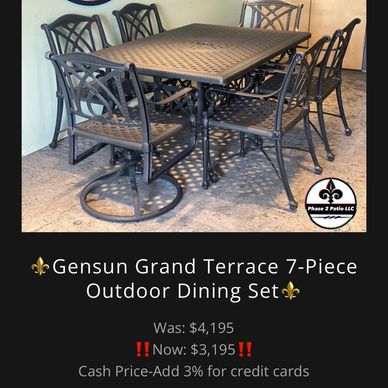 gensun patio furniture 