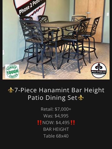Hanamint Cast Aluminum Furniture - Imperial Collection - patio furniture 