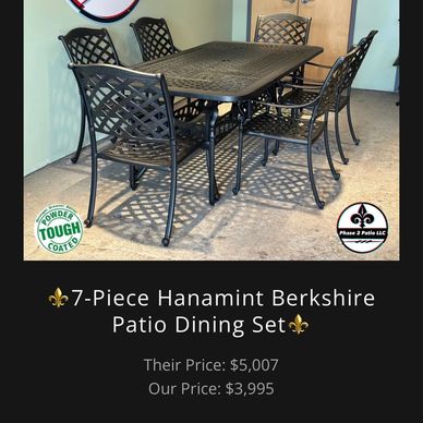 Hanamint Cast Aluminum Furniture - Berkshire Collection 