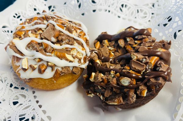 Chocolate Pretzel Donuts