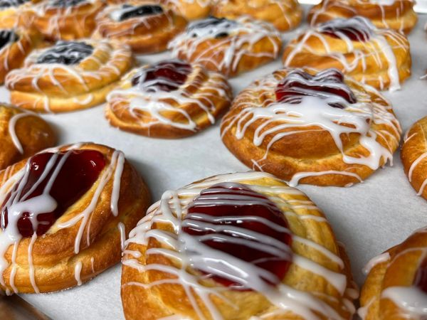 Danishes & Pastries. Cherry Cream Cheese, Blueberry Cream Cheese, Honey Nut and more. 