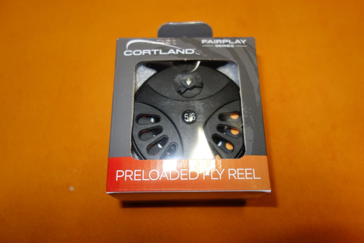 Cortland Fairplay Loaded Fly Reel 5/6 Graphite Reel WF5.5F Weight Forward  5.5 Weight Floating Line
