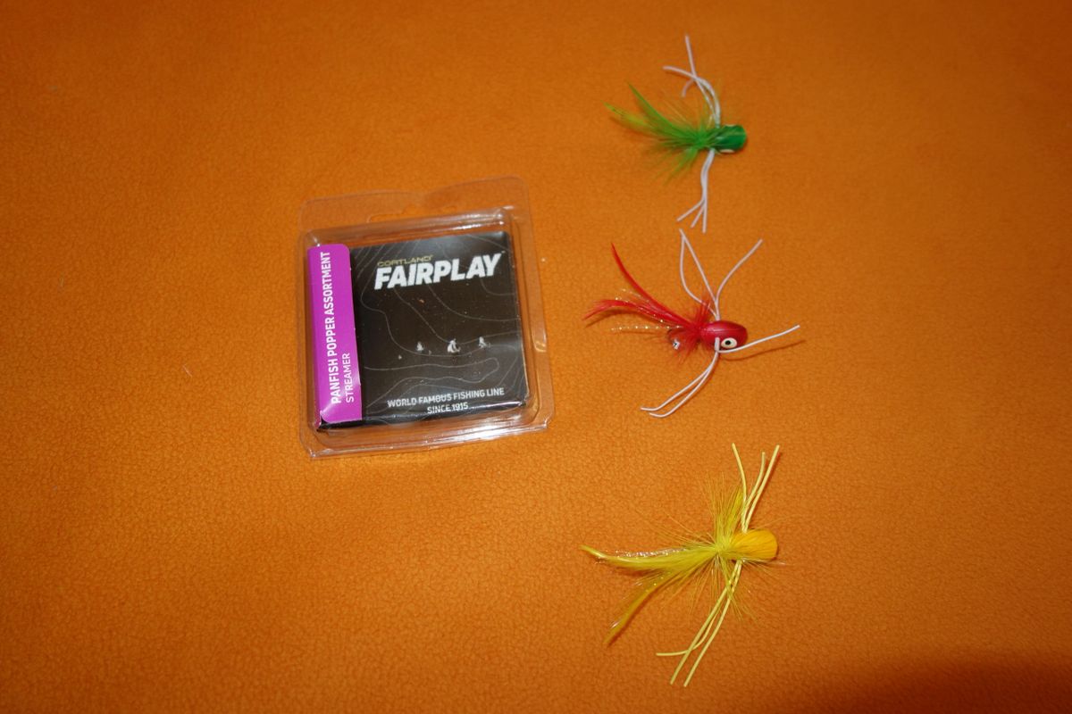 Cortland Fairplay Panfish Popper Fly Assortment, Size 10, 3 Pack, 652446 