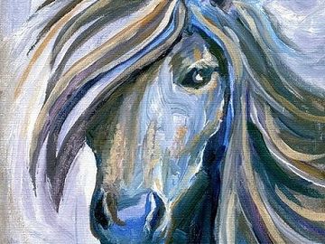 horse, mustang, animal, wildlife, paintings, prints, wall art, wall decor, home decor