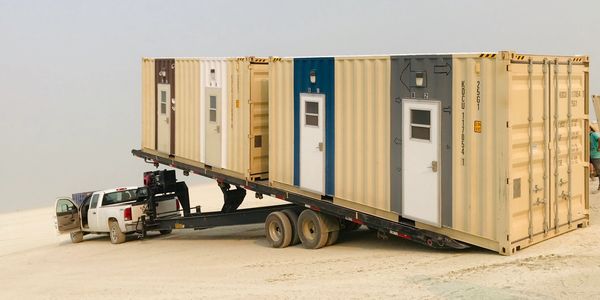 Custom Shipping Container Modifications - Bunkhouse Units 