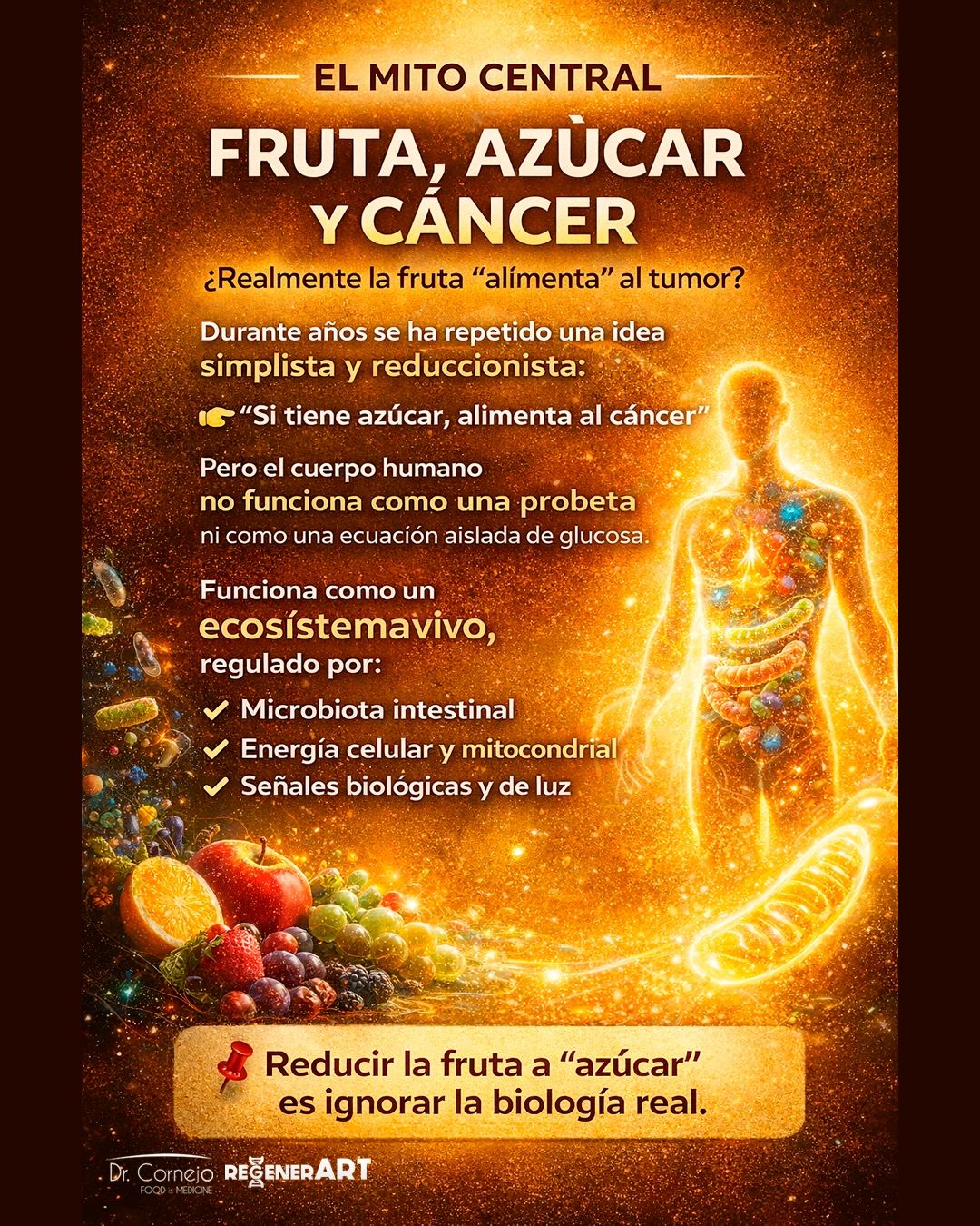 FRUTA, AZÚCAR Y CÁNCER: UNA MIRADA DESDE EL TERRENO BIOLÓGICO