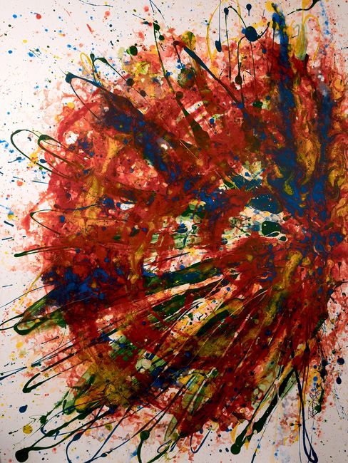 Acrylic abstract artist, Rosemary Craig's Interminable Pull