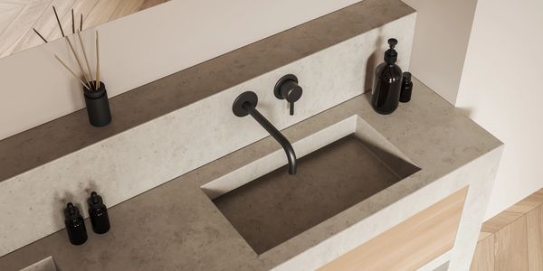 integrated sink, custom sink. Austin, TX. Boerne, TX. Earth toned Countertop. Quartz, Quartzite.