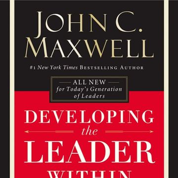 Book cover of 'Developing the Leader Within' by John C. Maxwell.