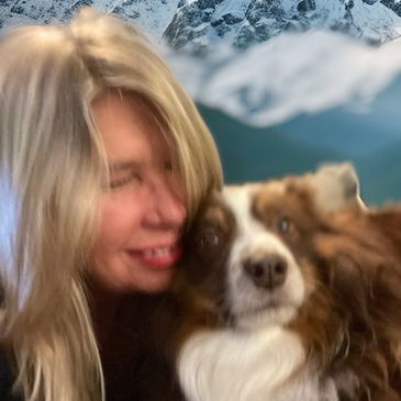 Terri with her dog Beaux.