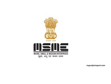Logo of Micro, Small & Medium Enterprises with Indian emblem.
