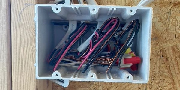a box with wires in it