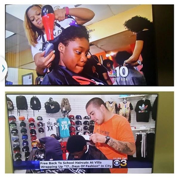 Giving back to the community!  Doing hair- MY FIRST LOVE! Ask about our hairstyling services.