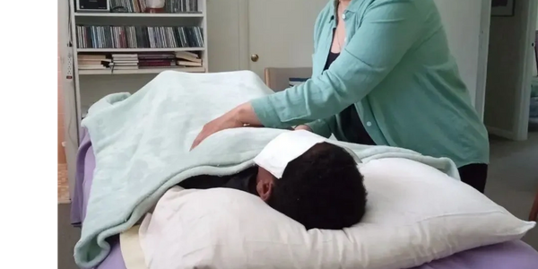 Class in session through Reiki Hand Positions
