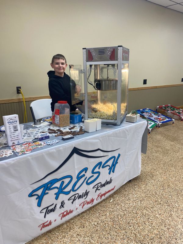 Christmas popcorn party Petrolia VFD