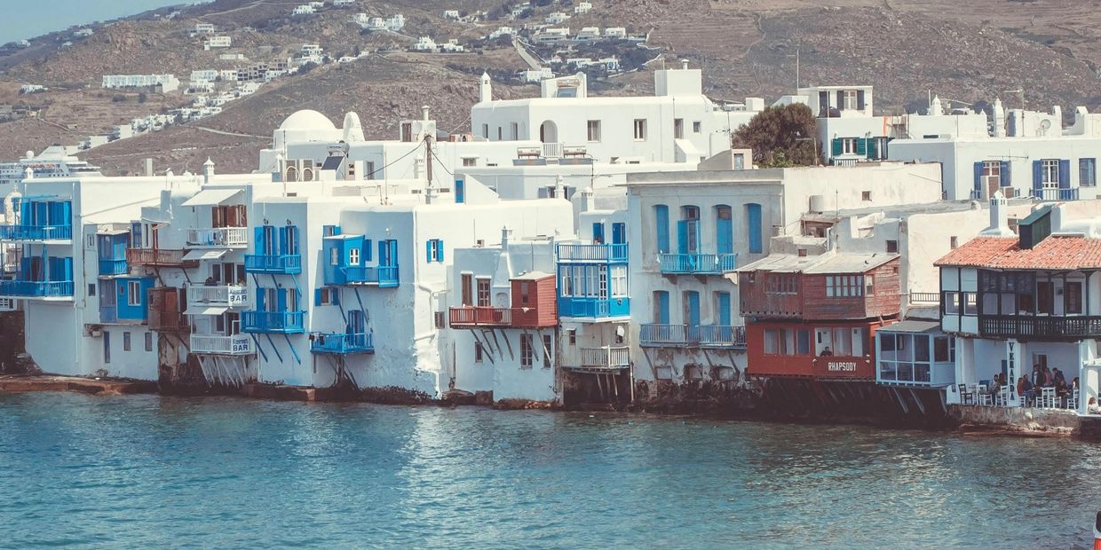 white buildings on the coastline
