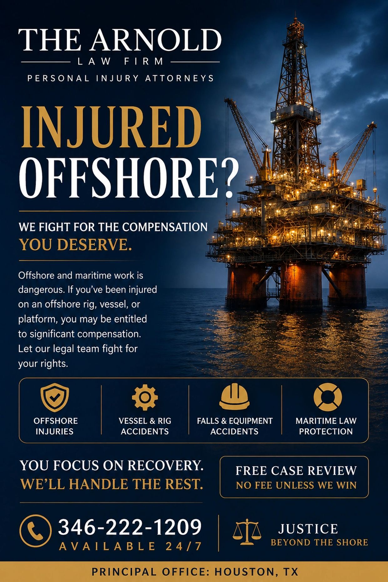 Legal help for offshore work injuries.