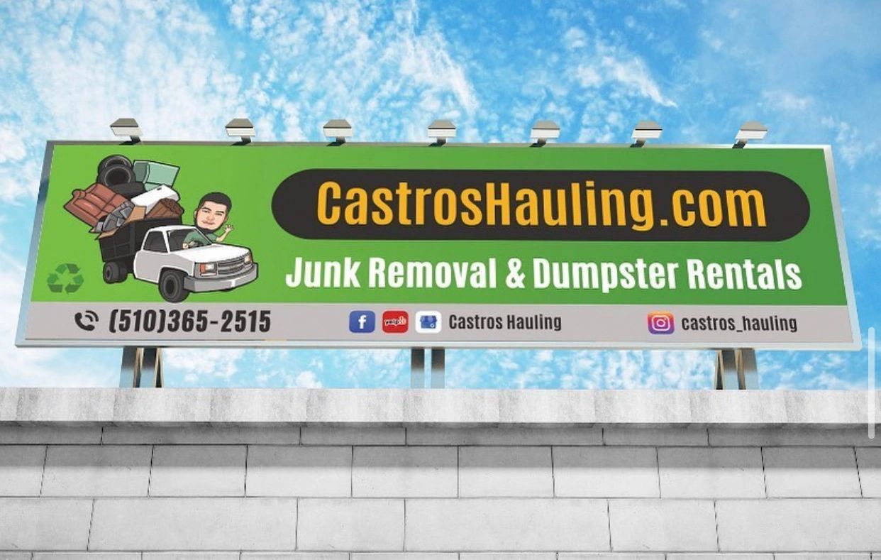 Castro’s Hauling dumpster rental