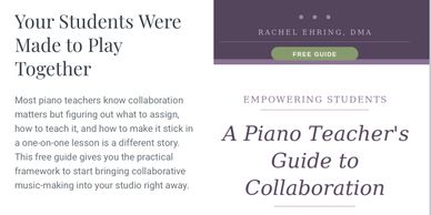 Guide on fostering collaboration among piano students.