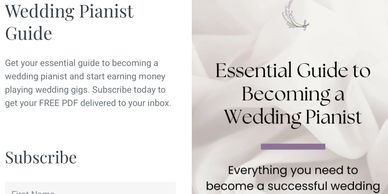 Guide to becoming a successful wedding pianist.