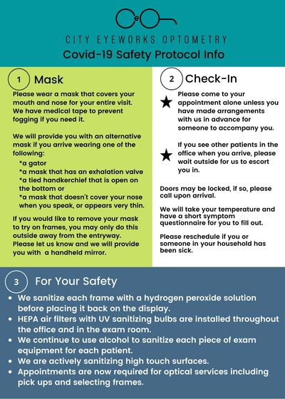 Our Covid-19 Safety Protocol Information