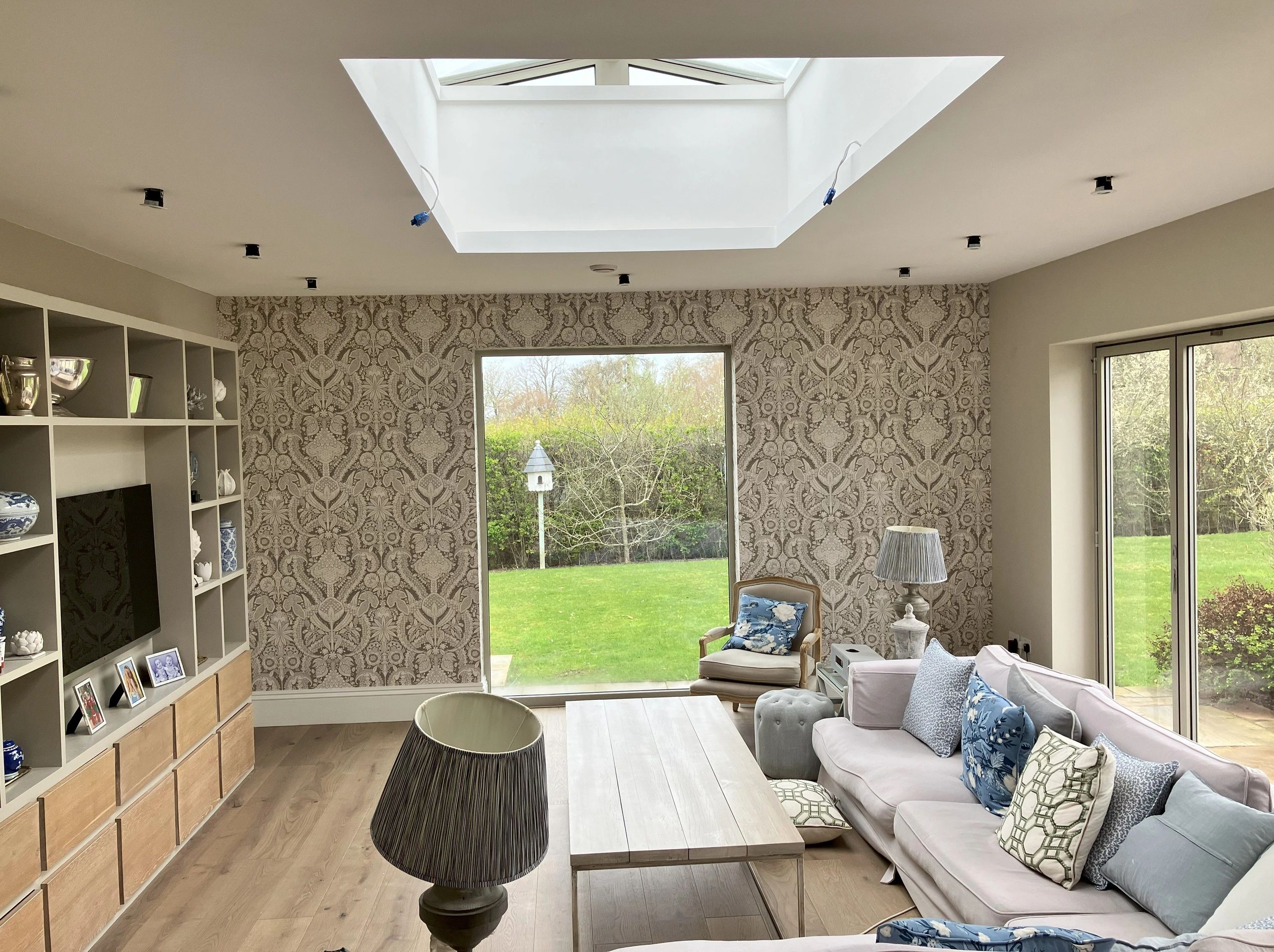 Wide Vinyl Wallpaper Feature Wall