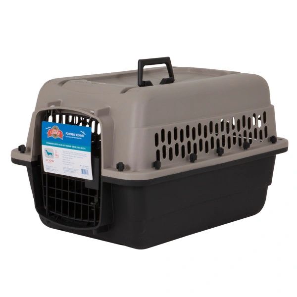 23-24" PLASTIC PET CRATE with Bolts Securing Corners [19" = Kittens ONLY - inhumane for Adult Cats]!