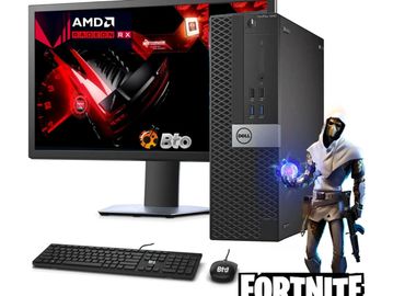 FORTNIGHT BUNDLE
COMES WITH MOUSE KEYBORED COMPUTER AND DELL MONITOR 30 DAY WARENTY WITH OPTOPNS FOR