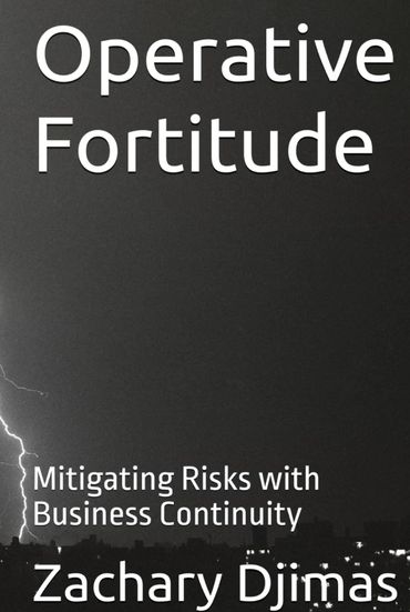 Book cover titled 'Operative Fortitude' by Zachary Djimas.
