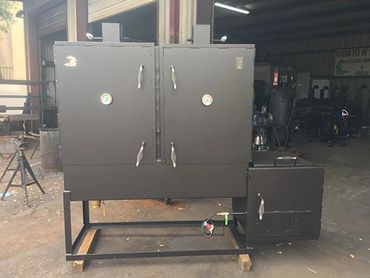 Gator Pit for a South Korean customer.  Huge Double door Smoker