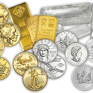 We buy and sell silver, gold, platinum, and palladium bullion.