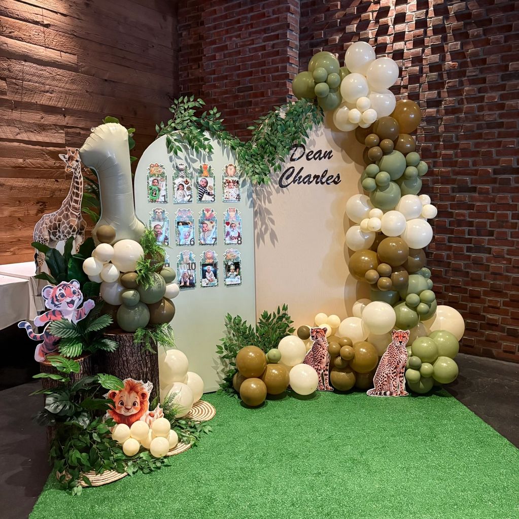 Backdrop Balloon Safari Theme