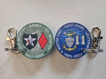 Ed Semler Poker Chip Coin Keychains