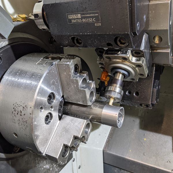 CNC Lathe with live tooling