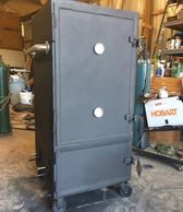 24" x 24" x 48" Custom Cabinet smoker.