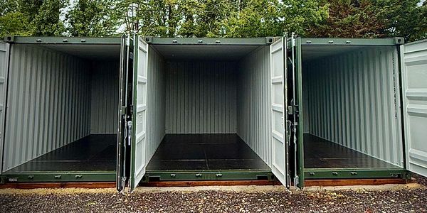 Secure outdoor storage containers