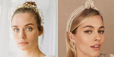 headbands, bride, bridal, bridal headbands, trends for weddings, new trends for weddings, wedding, 