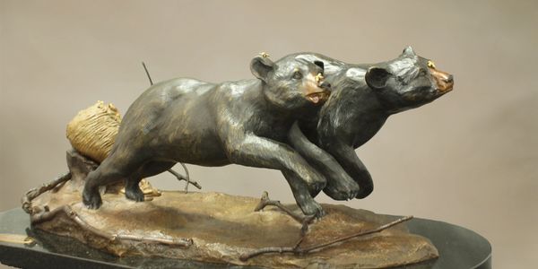 Bronze sculpture artist bronze bear sculpture bronze wildcats bird sculpture wildlife commission 