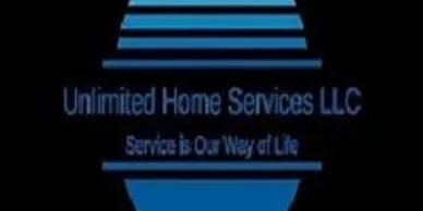 Logo for Unlimited Home Services LLC with slogan.