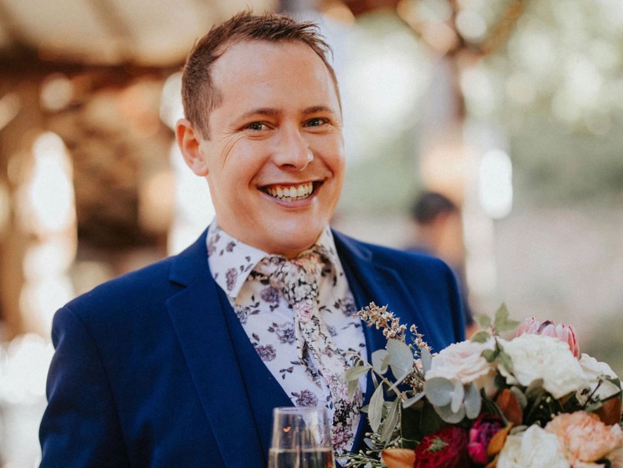 alt="Brisbane wedding celebrant Married by Jay officiating a ceremony"