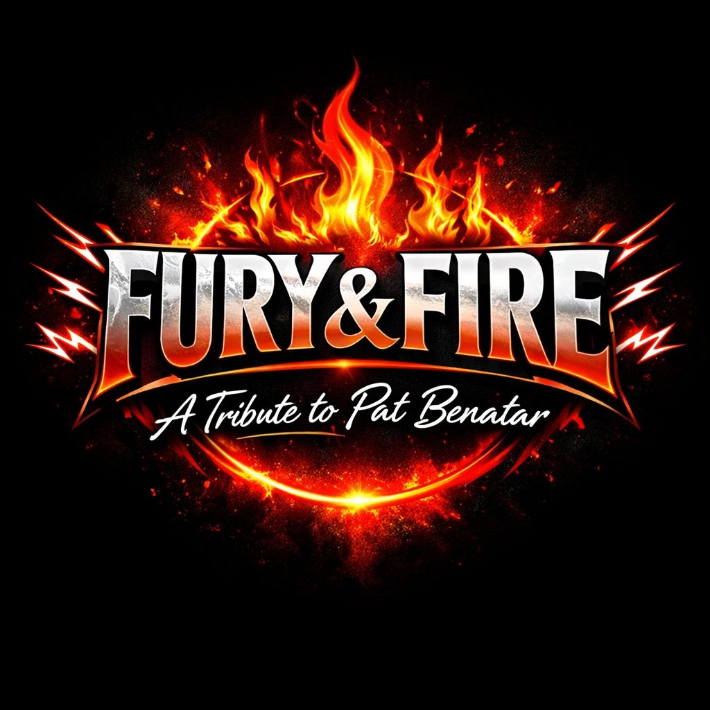 Fury &amp; Fire logo with flames, tribute to Pat Benatar.